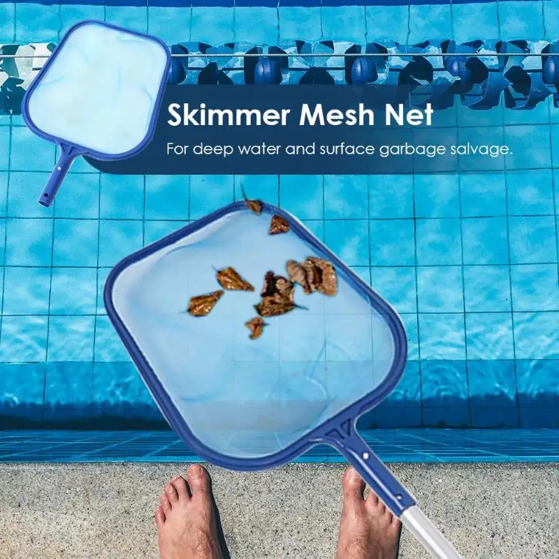 Pool Cleaning Net Skimmer Net Swimming Pool Cleaning Leaf Skimmer Mesh Frame Net Professional Cleaning Accessories for Pool