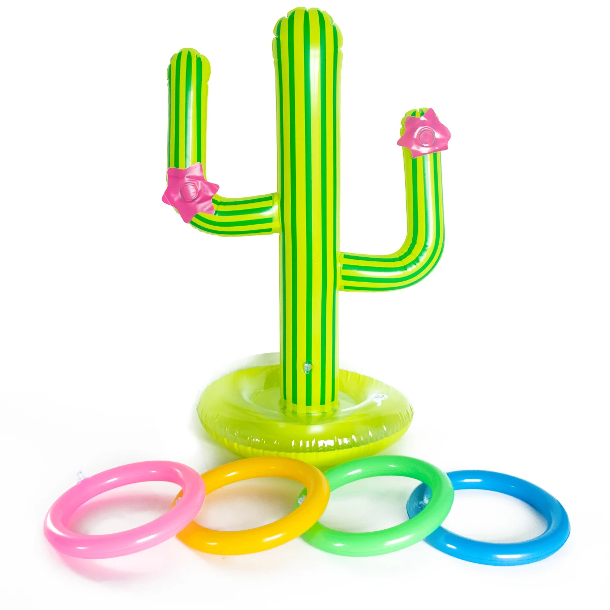 65cm Inflatable Cactus Ring Toss Game Set Floating Swimming Pool Toys Hawaiian Summer Pool Beach Party Decorations Game Supplies - Image 5